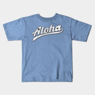 Aloha - Palm Tree, Pineapple, Shaka Kids T-Shirt